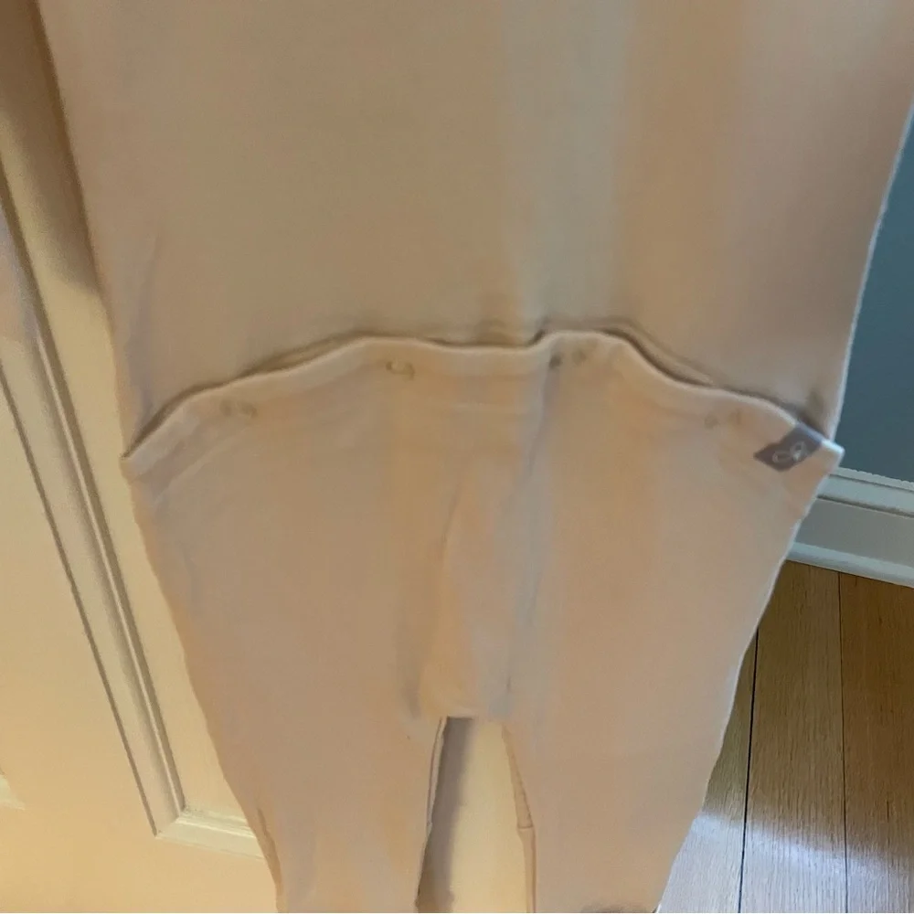 SOLD!! NWOT Goumi Tan Zipper Jumpsuit Size 6-12M - Picture 6 of 6